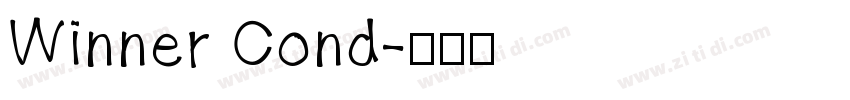 Winner Cond字体转换